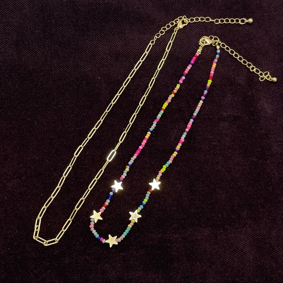 BP. Beaded Star Charm Set Of Two Necklaces - Picture 4 of 5